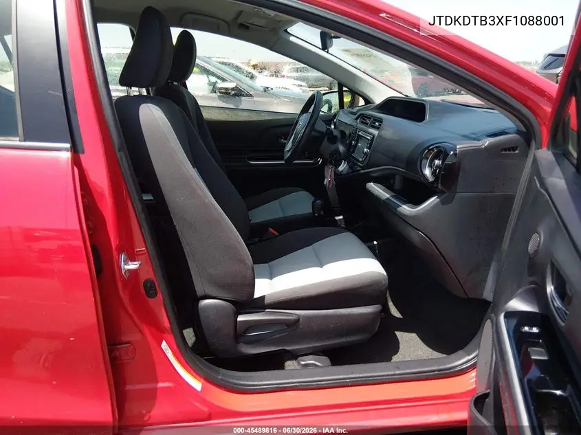 2015 Toyota Prius C Two VIN: JTDKDTB3XF1088001 Lot: 45489816