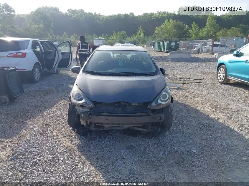 2015 Toyota Prius C Three VIN: JTDKDTB30F1098374 Lot: 45524750
