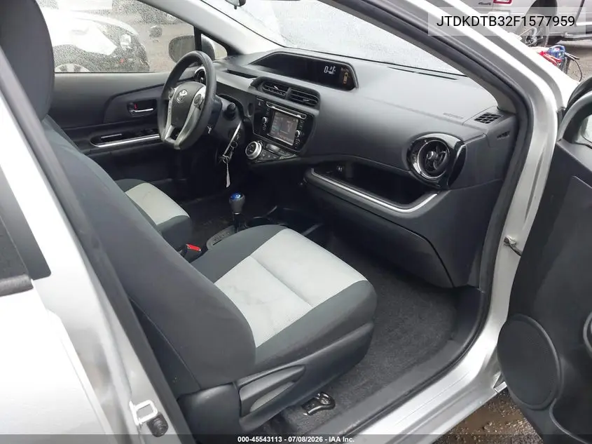 2015 Toyota Prius C Four/One/Three/Two VIN: JTDKDTB32F1577959 Lot: 45543113