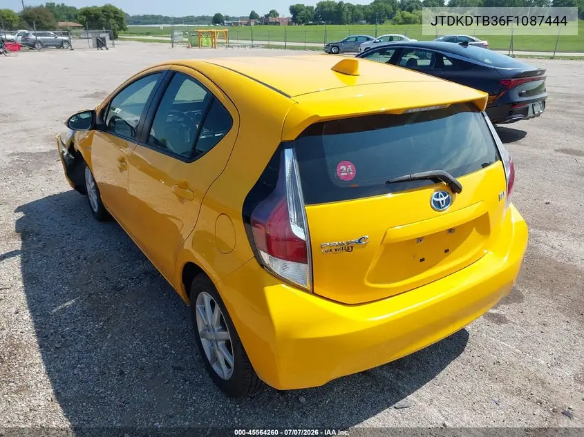 2015 Toyota Prius C Three VIN: JTDKDTB36F1087444 Lot: 45564260