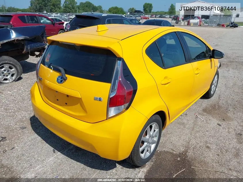 2015 Toyota Prius C Three VIN: JTDKDTB36F1087444 Lot: 45564260