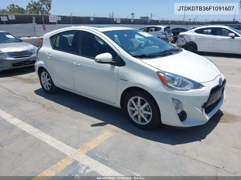 2015 Toyota Prius C Three VIN: JTDKDTB36F1091607 Lot: 45585263