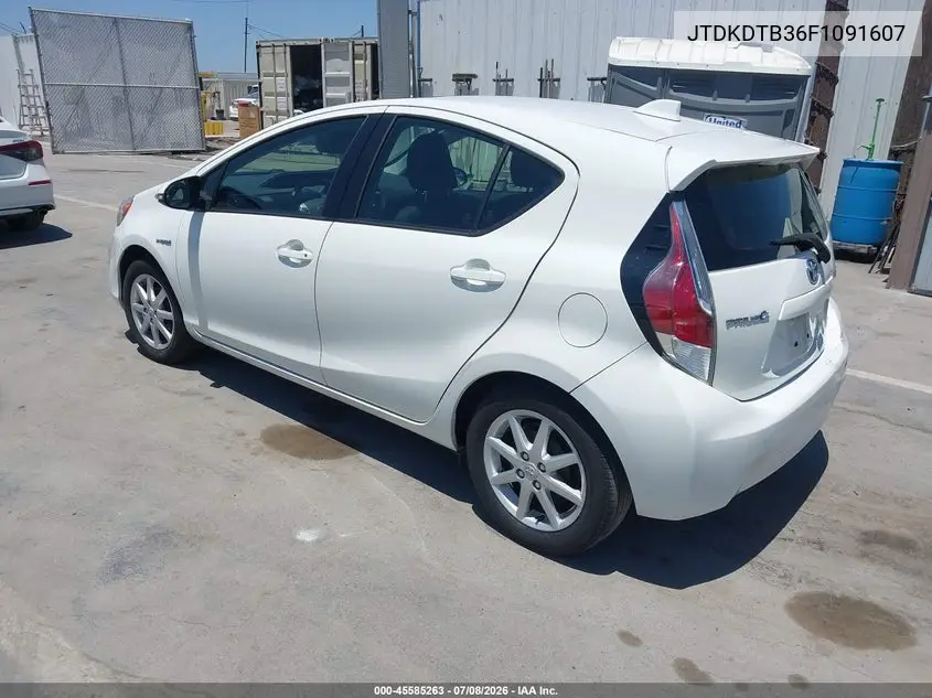 2015 Toyota Prius C Three VIN: JTDKDTB36F1091607 Lot: 45585263