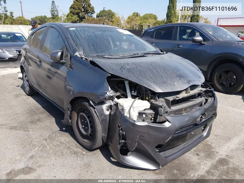 2015 Toyota Prius C Two VIN: JTDKDTB36F1101696 Lot: 45595342