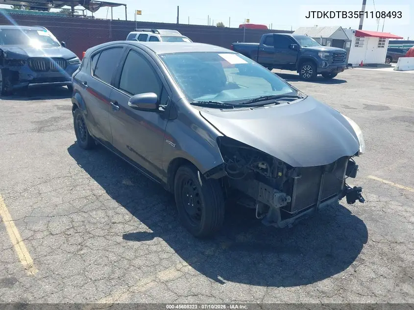 2015 Toyota Prius C Two VIN: JTDKDTB35F1108493 Lot: 45608323