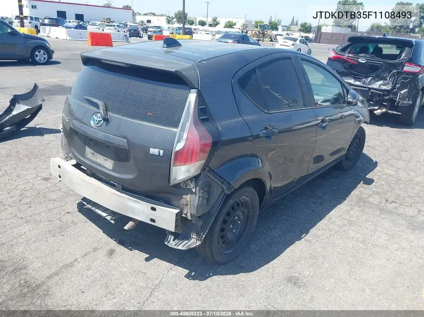 2015 Toyota Prius C Two VIN: JTDKDTB35F1108493 Lot: 45608323