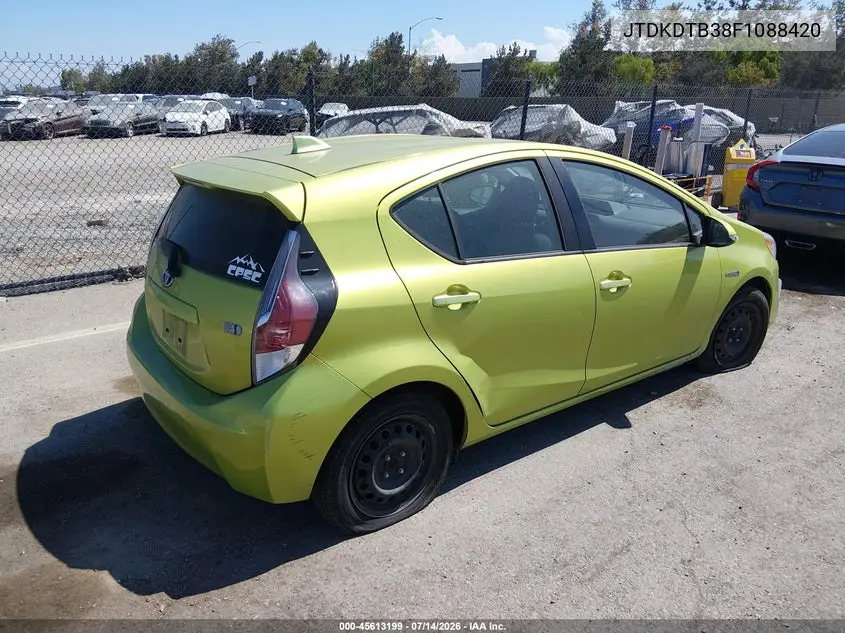 2015 Toyota Prius C Two VIN: JTDKDTB38F1088420 Lot: 45613199