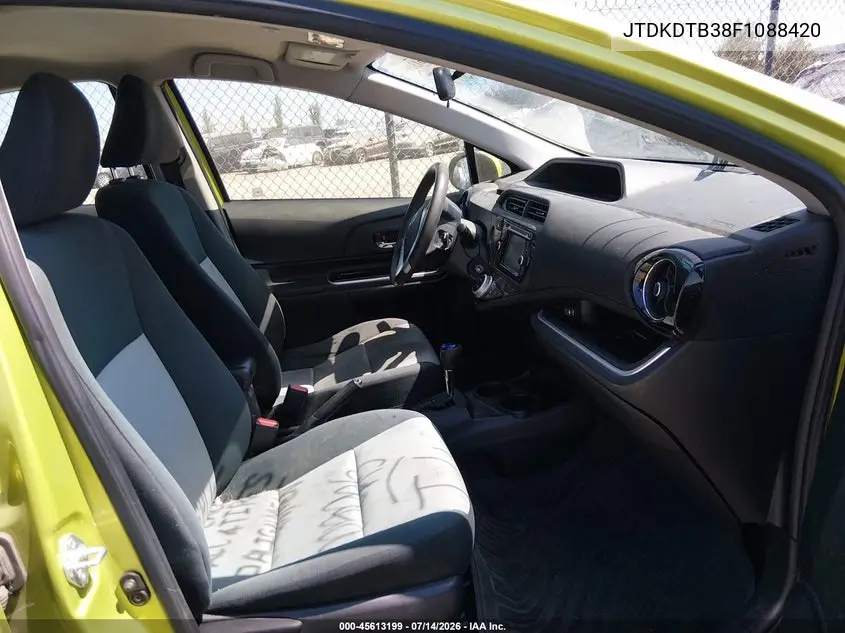 2015 Toyota Prius C Two VIN: JTDKDTB38F1088420 Lot: 45613199