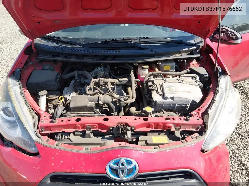2015 Toyota Prius C One VIN: JTDKDTB37F1576662 Lot: 45628924