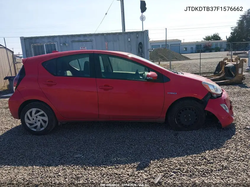 2015 Toyota Prius C One VIN: JTDKDTB37F1576662 Lot: 45628924