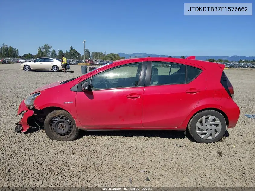 2015 Toyota Prius C One VIN: JTDKDTB37F1576662 Lot: 45628924