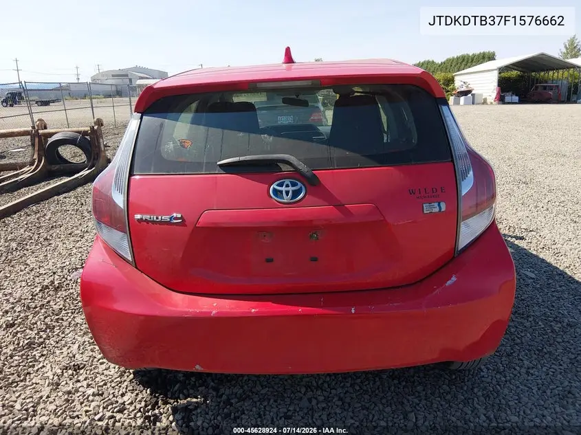 2015 Toyota Prius C One VIN: JTDKDTB37F1576662 Lot: 45628924