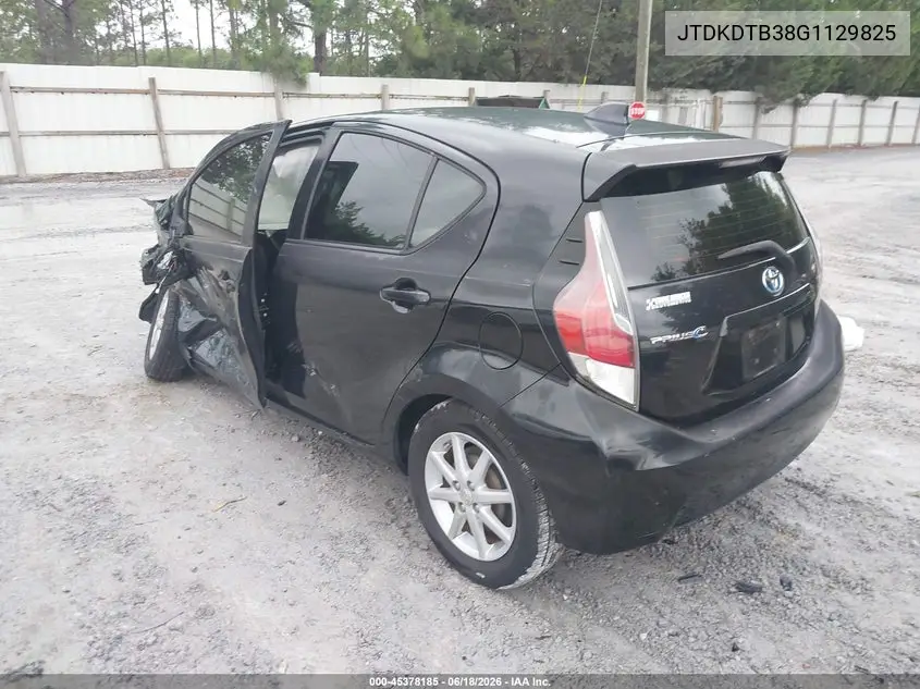 2016 Toyota Prius C Four VIN: JTDKDTB38G1129825 Lot: 45378185