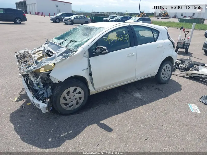 2016 Toyota Prius C Two VIN: JTDKDTB30G1121668 Lot: 45386239