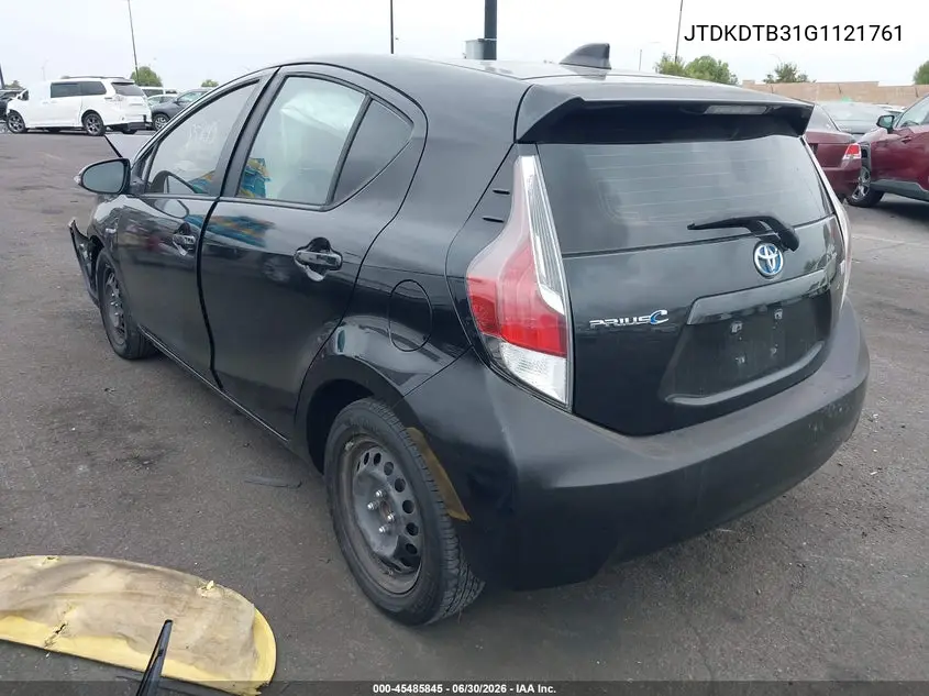 2016 Toyota Prius C Two VIN: JTDKDTB31G1121761 Lot: 45485845