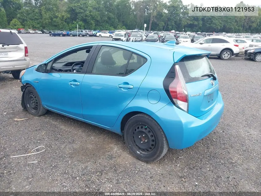 2016 Toyota Prius C Two VIN: JTDKDTB3XG1121953 Lot: 45495420
