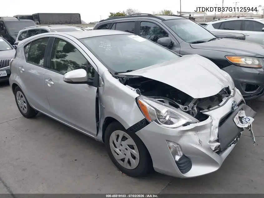 2016 Toyota Prius C Two VIN: JTDKDTB37G1125944 Lot: 45519103