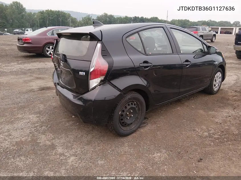 2016 Toyota Prius C Three VIN: JTDKDTB36G1127636 Lot: 45637899