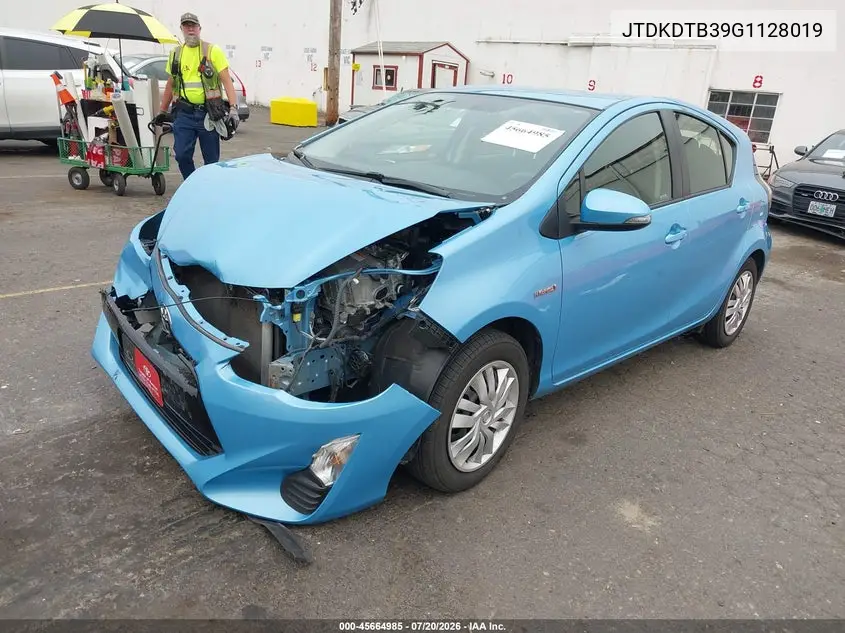2016 Toyota Prius C Two VIN: JTDKDTB39G1128019 Lot: 45664985