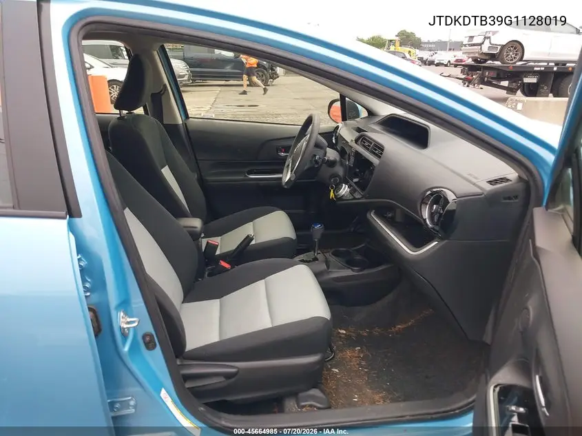2016 Toyota Prius C Two VIN: JTDKDTB39G1128019 Lot: 45664985