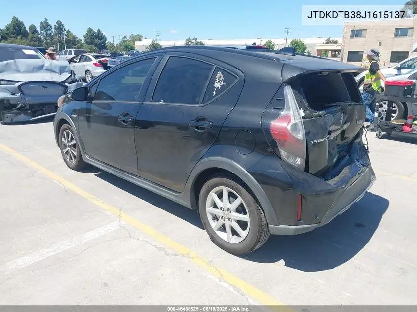 2018 Toyota Prius C One VIN: JTDKDTB38J1615137 Lot: 45438529