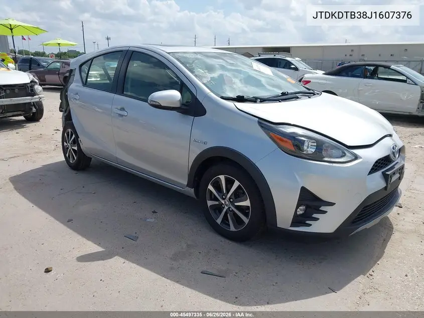 2018 Toyota Prius C Four VIN: JTDKDTB38J1607376 Lot: 45497335