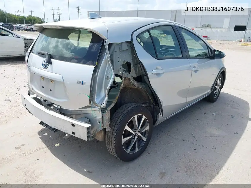 2018 Toyota Prius C Four VIN: JTDKDTB38J1607376 Lot: 45497335