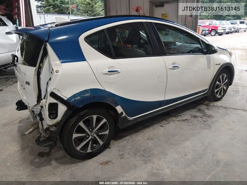 2018 Toyota Prius C Two VIN: JTDKDTB38J1613145 Lot: 45513395