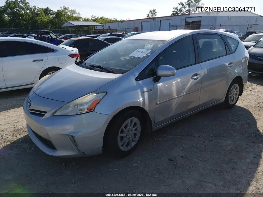 2012 Toyota Prius V Two VIN: JTDZN3EU5C3064771 Lot: 45244367