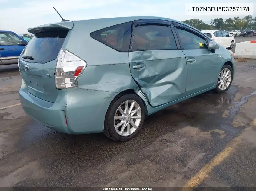 JTDZN3EU5D3257178 2013 Toyota Prius V Five