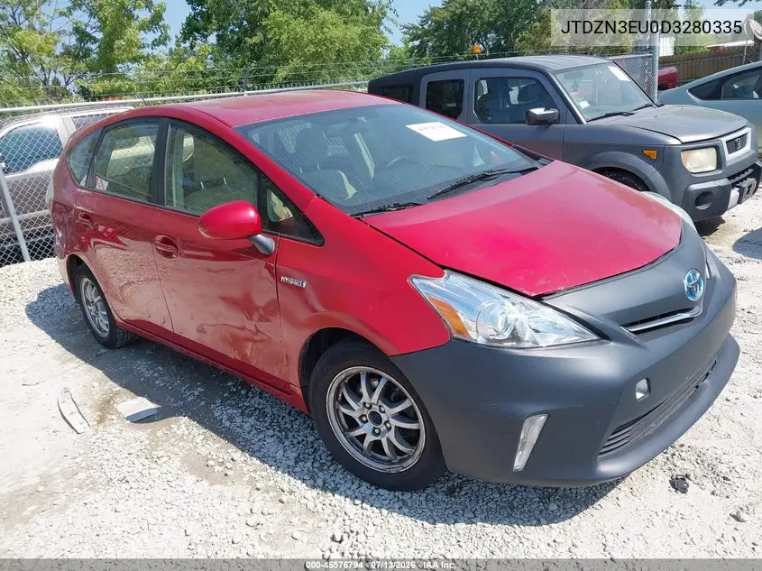 JTDZN3EU0D3280335 2013 Toyota Prius V Three
