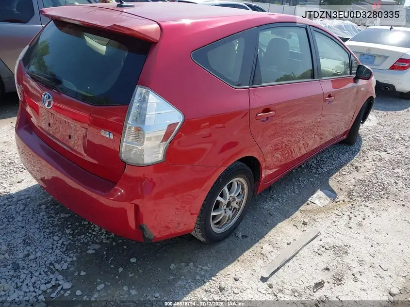 JTDZN3EU0D3280335 2013 Toyota Prius V Three