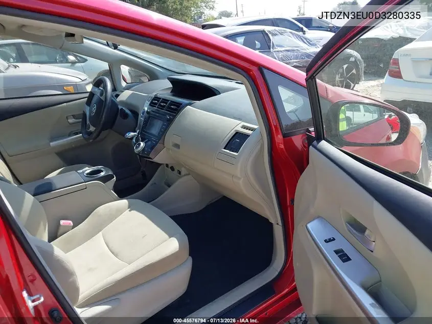 JTDZN3EU0D3280335 2013 Toyota Prius V Three