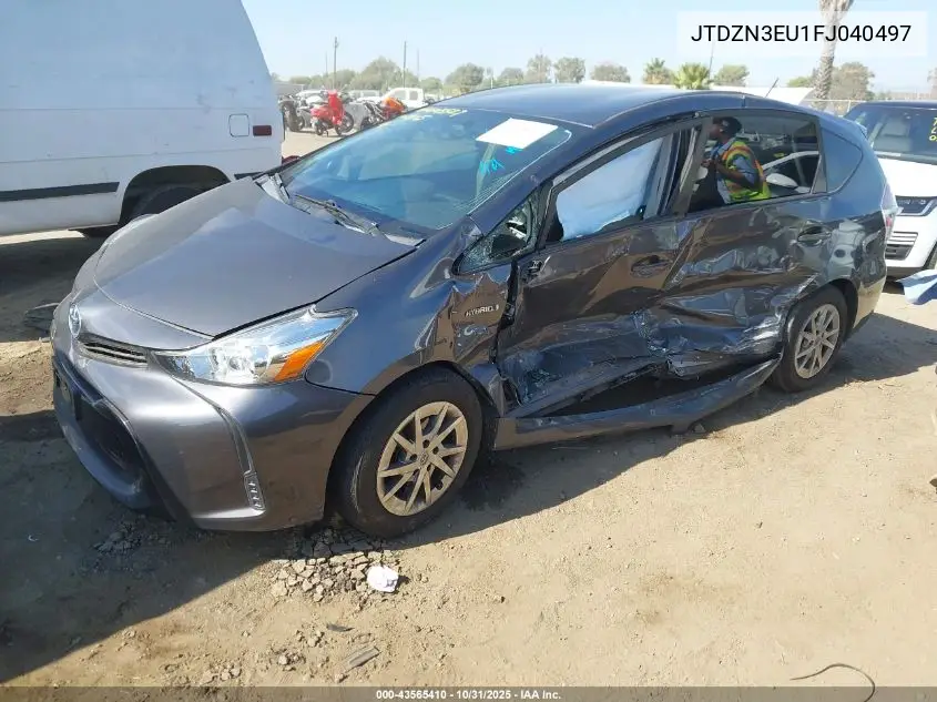 JTDZN3EU1FJ040497 2015 Toyota Prius V Two