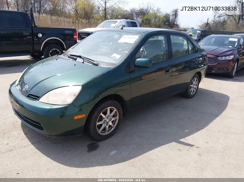 2001 Toyota Prius VIN: JT2BK12U710033838 Lot: 44796054