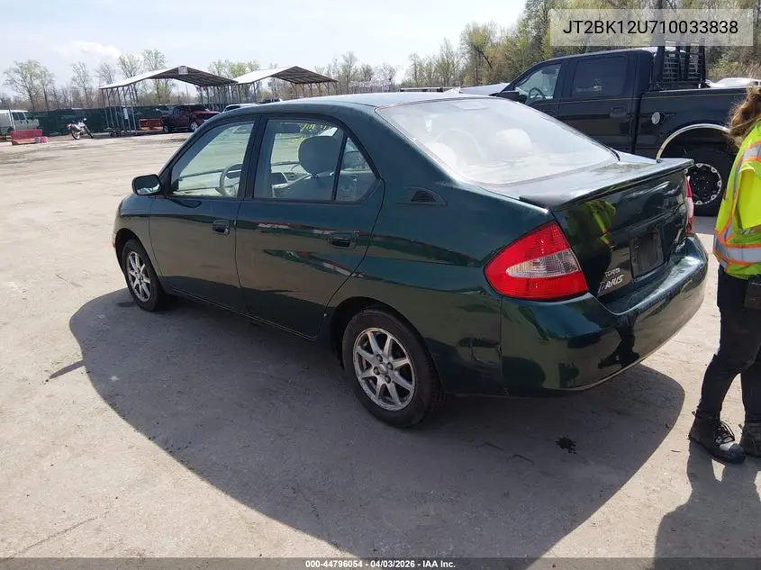 2001 Toyota Prius VIN: JT2BK12U710033838 Lot: 44796054