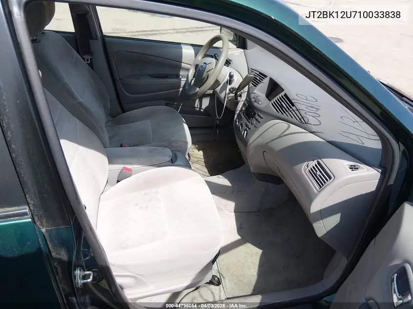 2001 Toyota Prius VIN: JT2BK12U710033838 Lot: 44796054