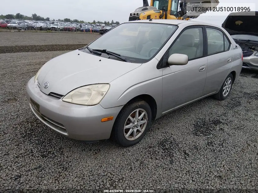 2001 Toyota Prius VIN: JT2BK12U510018996 Lot: 45259795