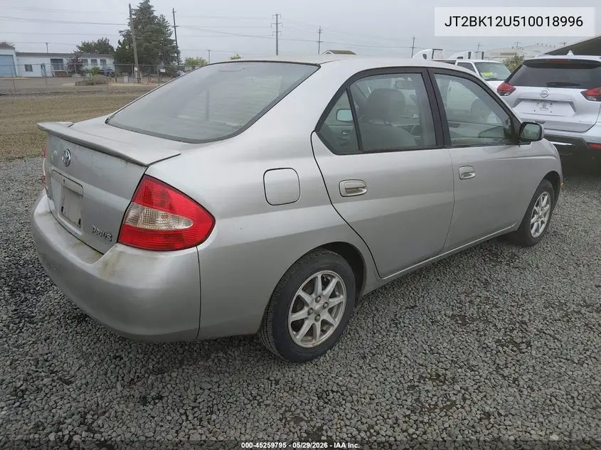 2001 Toyota Prius VIN: JT2BK12U510018996 Lot: 45259795