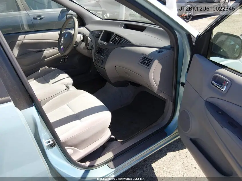 2001 Toyota Prius VIN: JT2BK12U610022345 Lot: 45266222