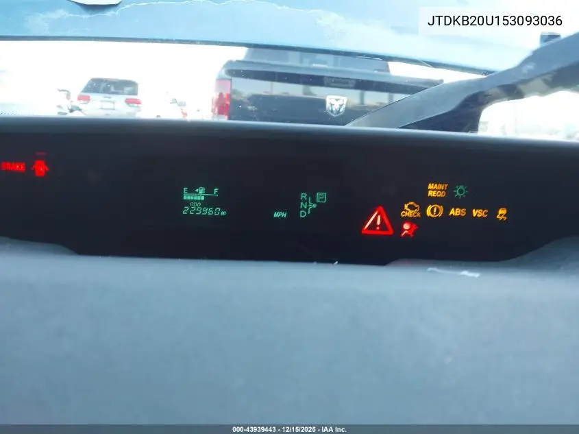 JTDKB20U153093036 2005 Toyota Prius