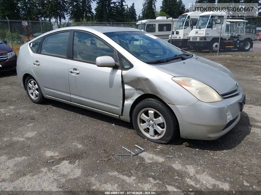 2005 Toyota Prius VIN: JTDKB20U353060667 Lot: 45661197