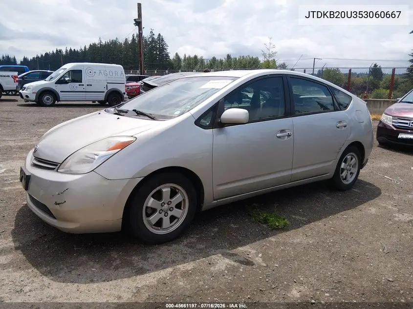 2005 Toyota Prius VIN: JTDKB20U353060667 Lot: 45661197