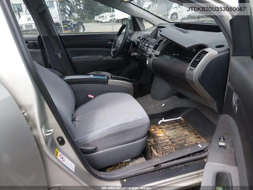 2005 Toyota Prius VIN: JTDKB20U353060667 Lot: 45661197
