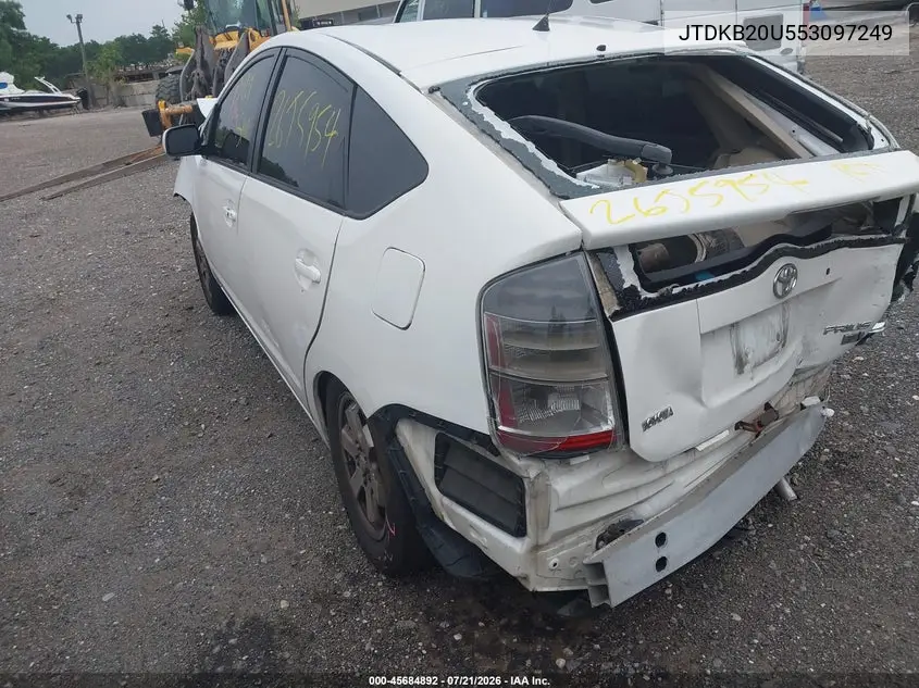 2005 Toyota Prius VIN: JTDKB20U553097249 Lot: 45684892