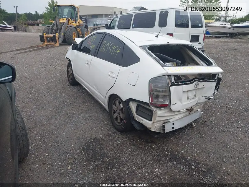 2005 Toyota Prius VIN: JTDKB20U553097249 Lot: 45684892