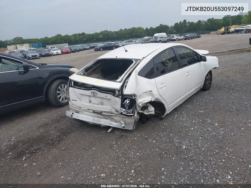 2005 Toyota Prius VIN: JTDKB20U553097249 Lot: 45684892