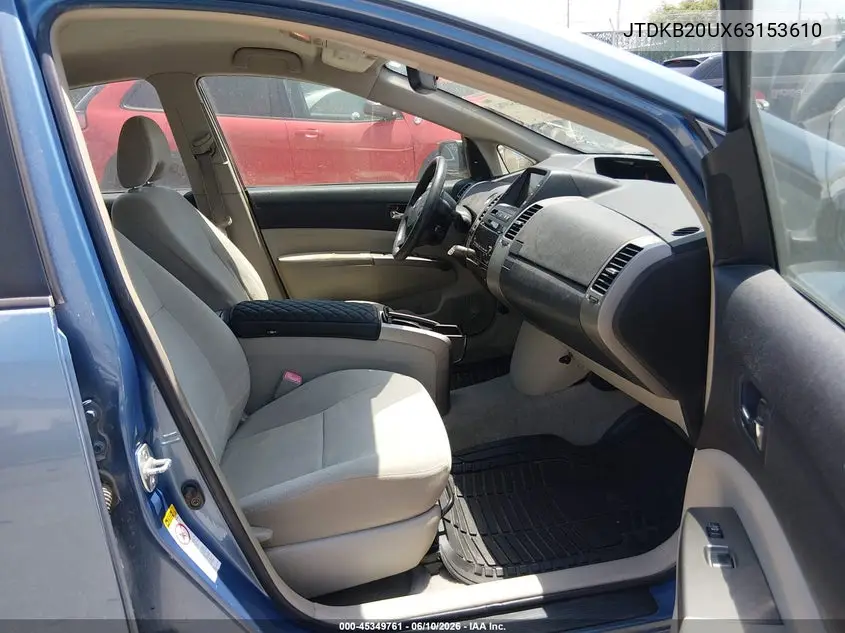 2006 Toyota Prius VIN: JTDKB20UX63153610 Lot: 45349761