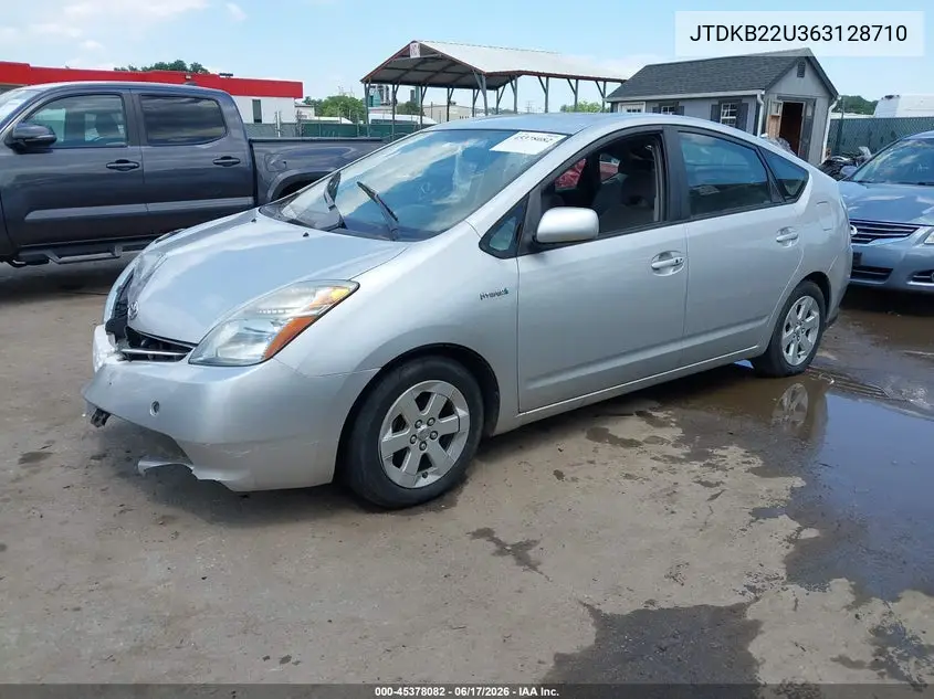 2006 Toyota Prius VIN: JTDKB22U363128710 Lot: 45378082