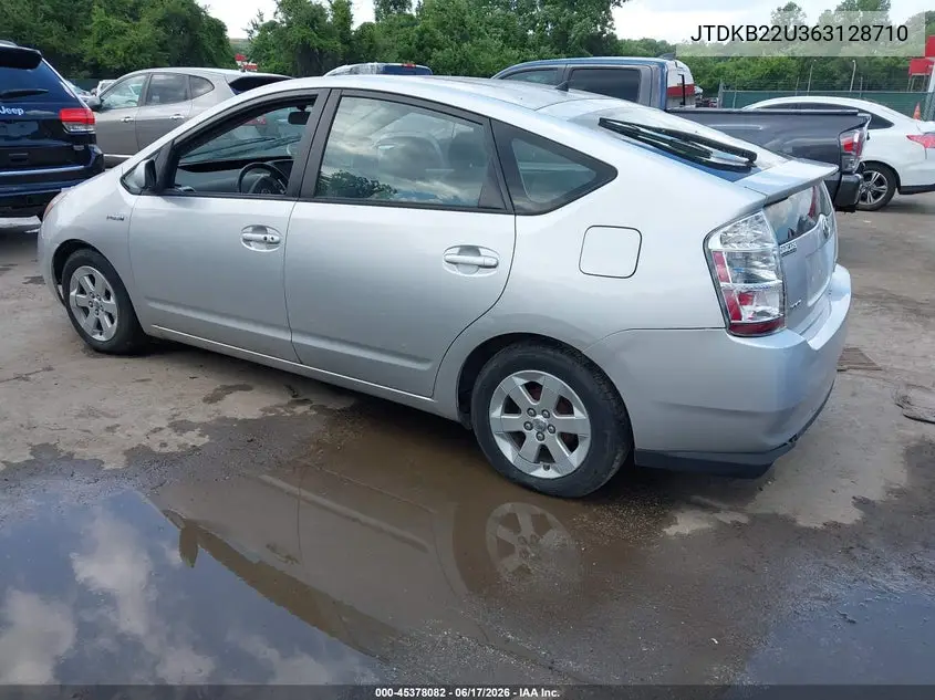 2006 Toyota Prius VIN: JTDKB22U363128710 Lot: 45378082